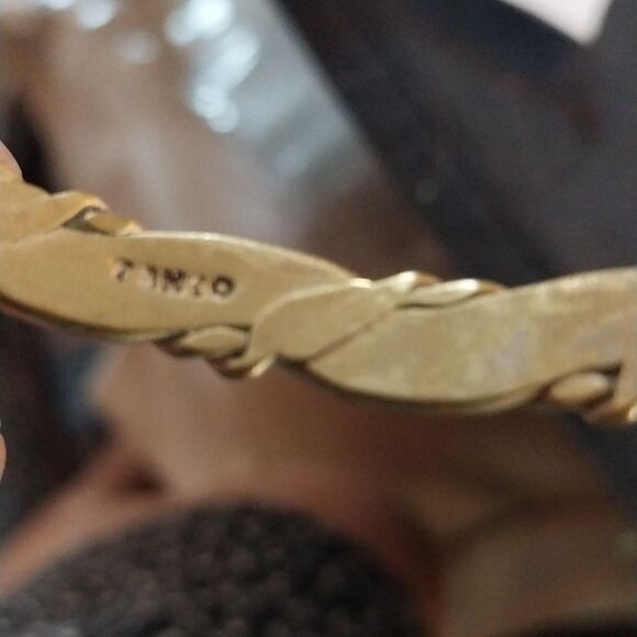 Vintage Sterling Cream Ladle and Taxco Sterling Bangle Bracelet. - Picture 9 of 9